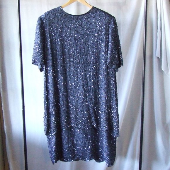 Brilliante by JA Dresses & Skirts - Sequin evening dress Brilliante by JA silk plus size formal prom vintage 1990s